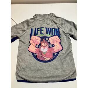 Disney Store Wreck-It Ralph Jumbo Back Graphic Hoodie Youth S 7/8 Full Zip